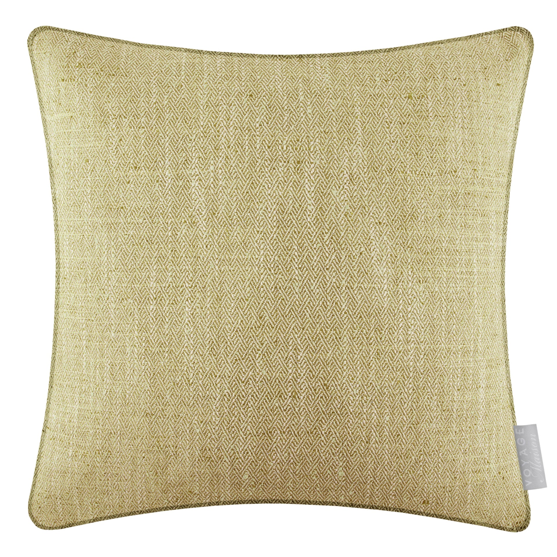 Jedburgh Textured Woven Square Cushion Meadow 50x50
