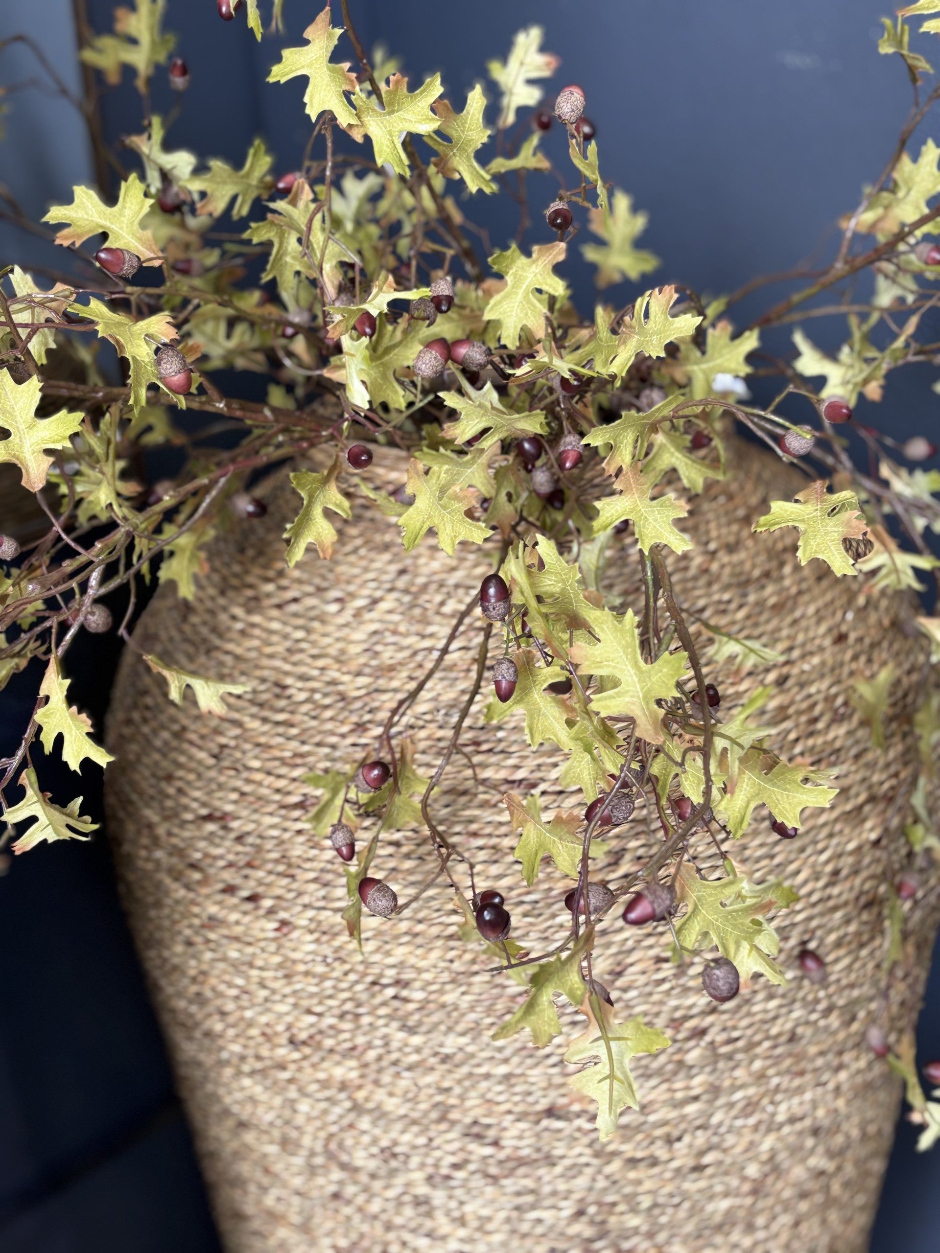 Oak Leaves Spray with Acorn