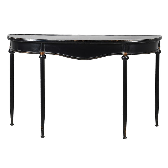 Blk Curve Console Table