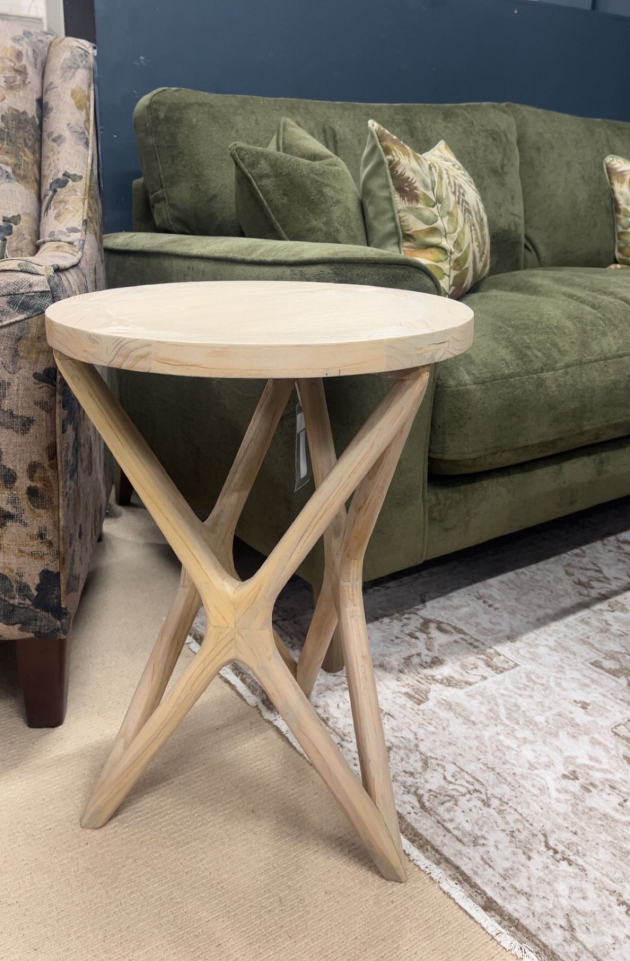 Rimi Recycled Elm Lamp Table
