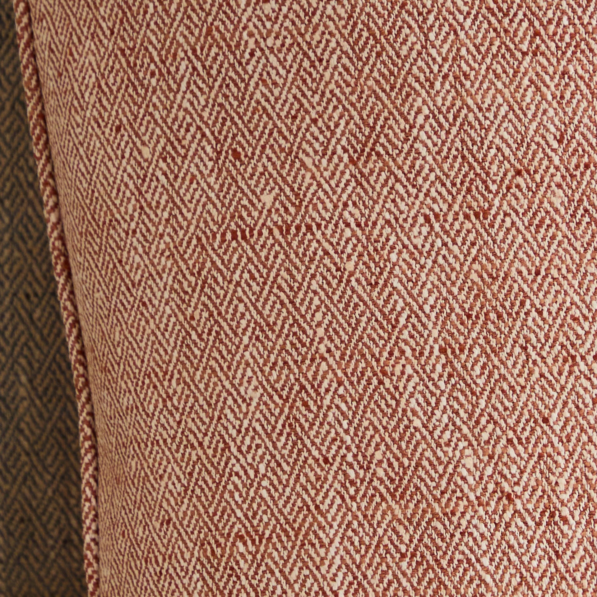 Jedburgh Textured Woven Square Cushion Rust 50x50