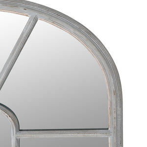 PALE GREY WINDOW MIRROR