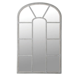 PALE GREY WINDOW MIRROR