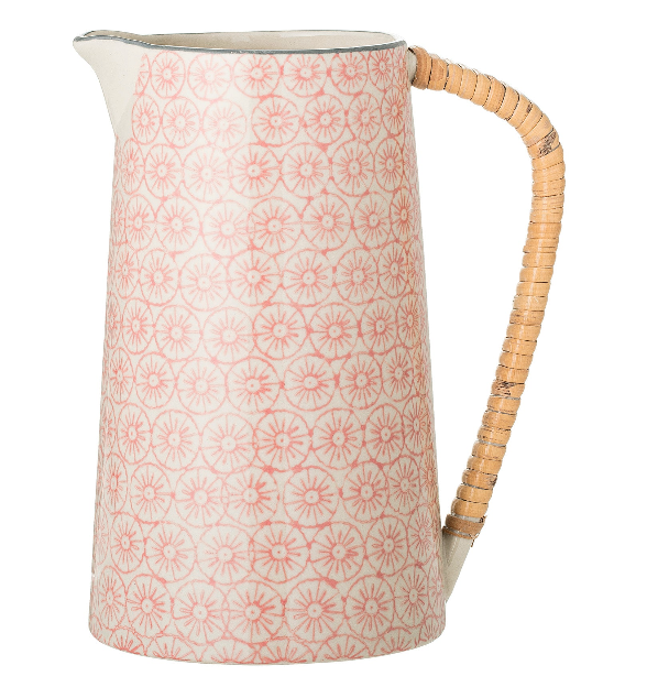 Cecile Jug Rose Stoneware