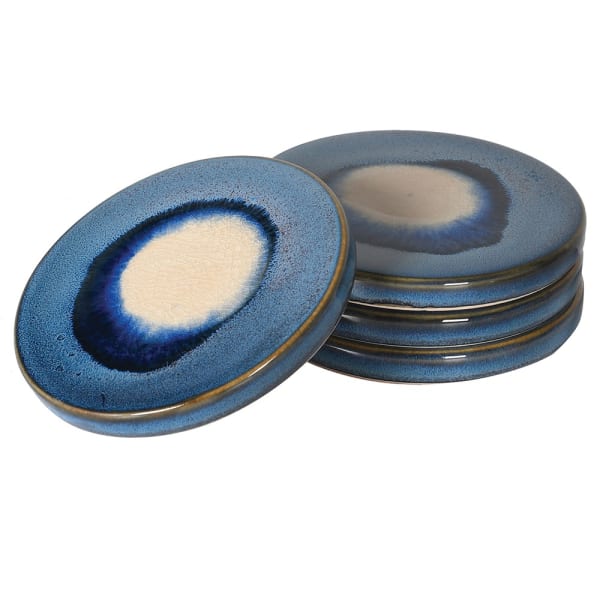 Sea Blue S/4 Ceramic Coasters