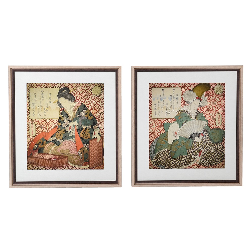 Set/2 Framed Oriental Pictures