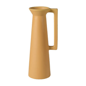 Slim Mustard Ceramic Vase