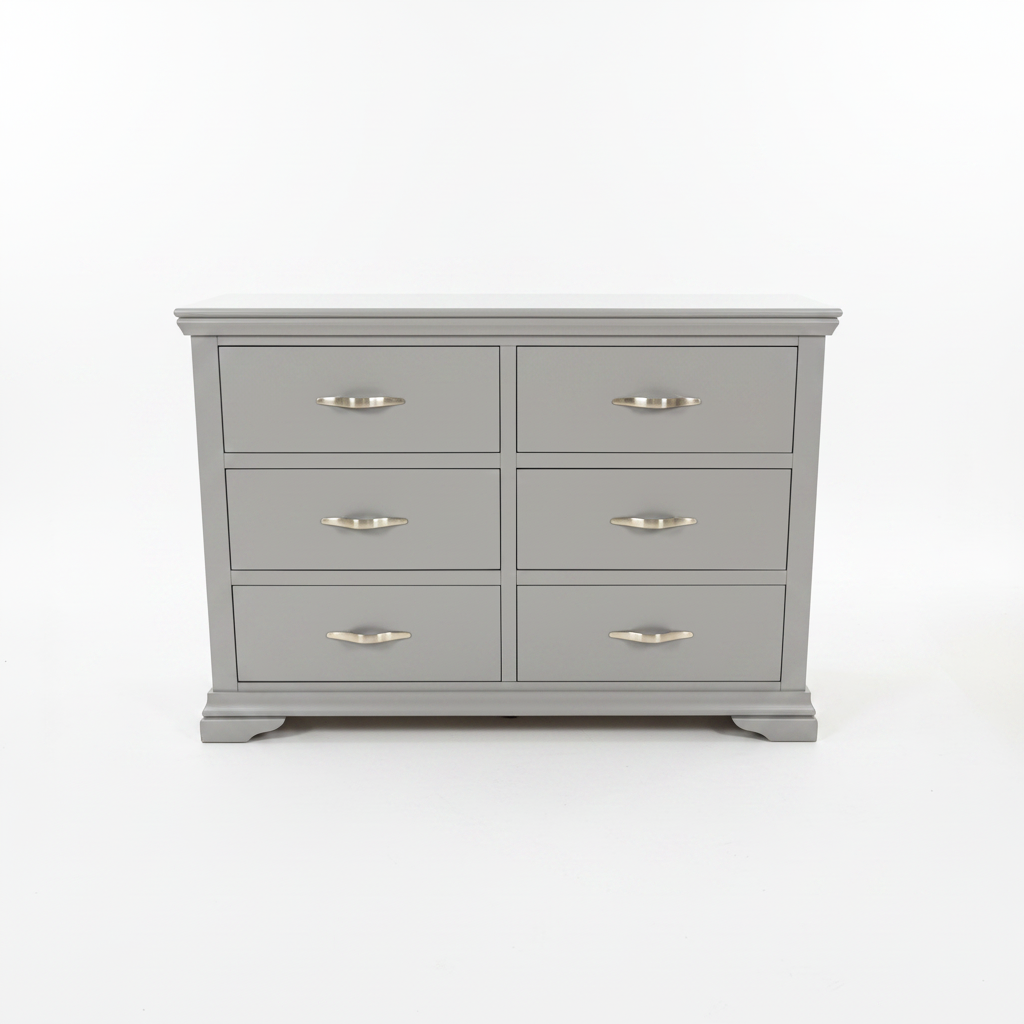 Sorrento 6 Drawer Chest Light Grey