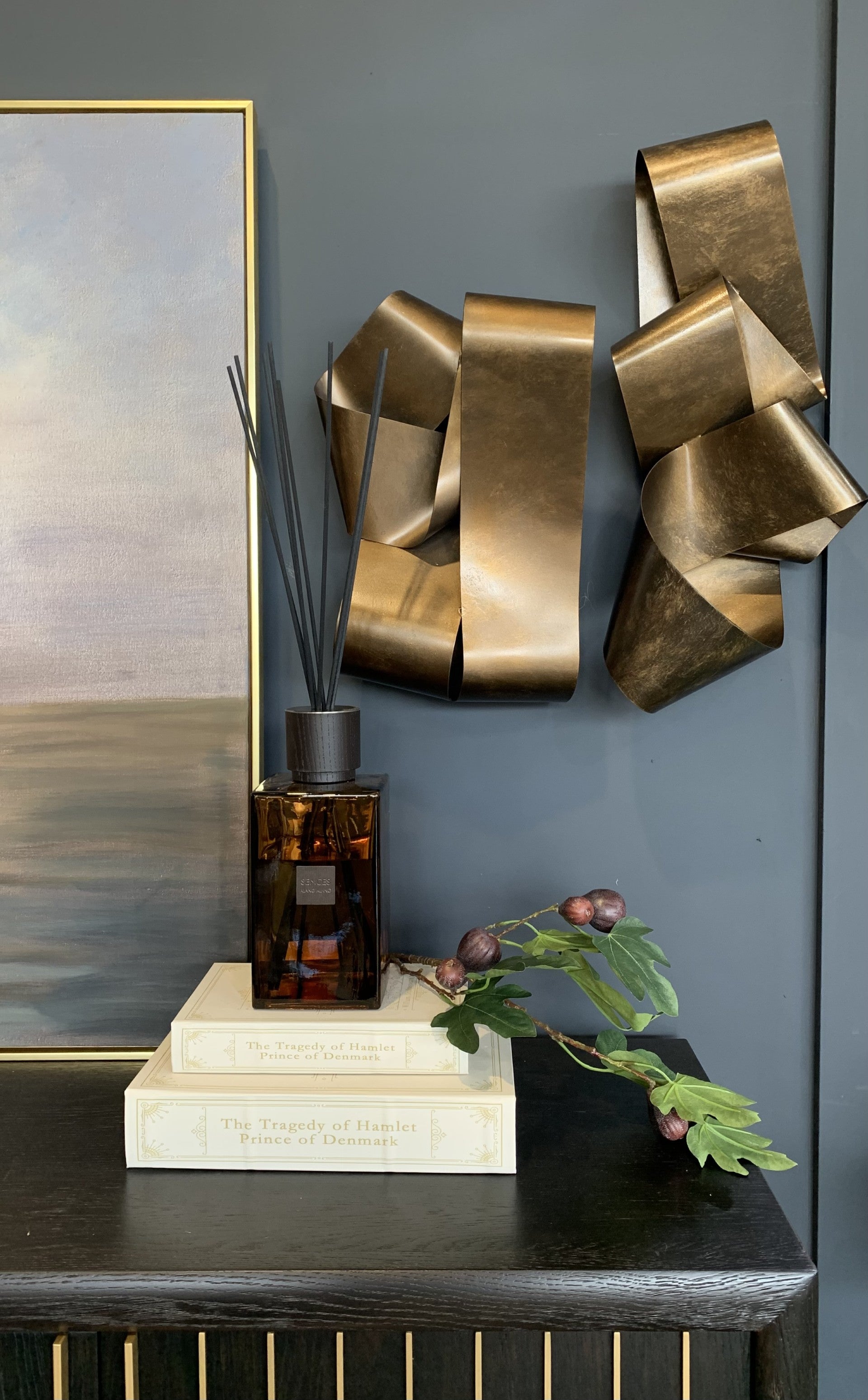 Vintage Look Brass Wall Knots Set of 3