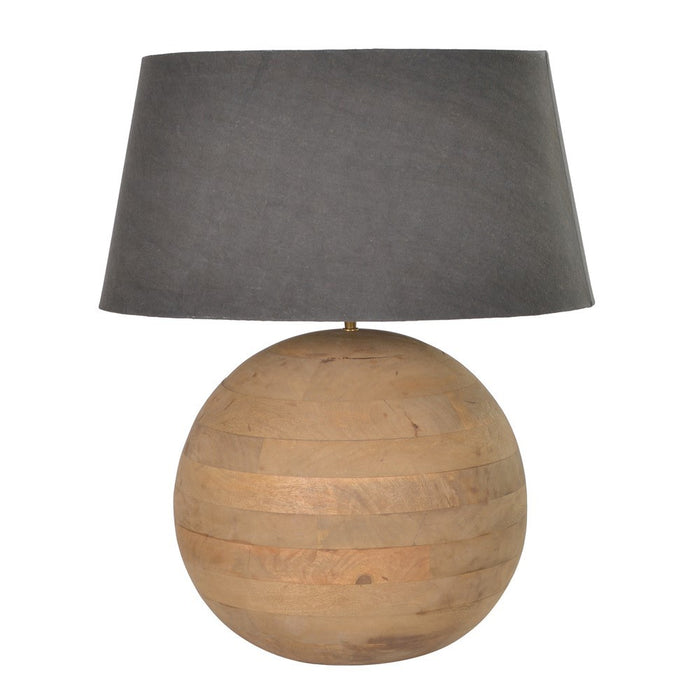 Walter Wooden Ball Lamp with Shade