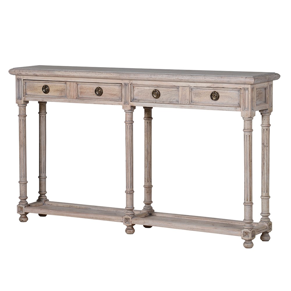 Weston 4 Drawer Wooden Console Table