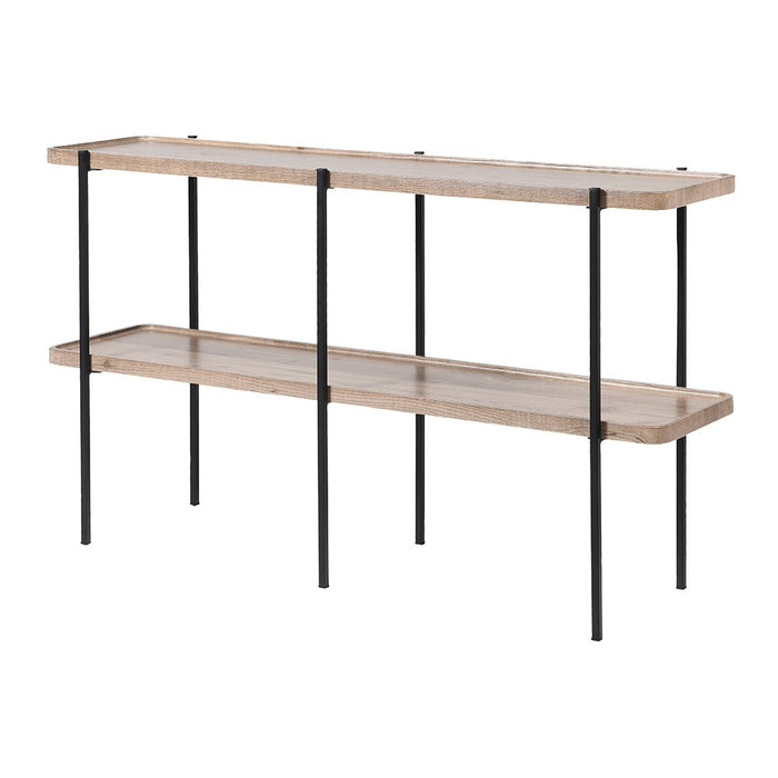 Modern 2 Tier Shelf Console Table