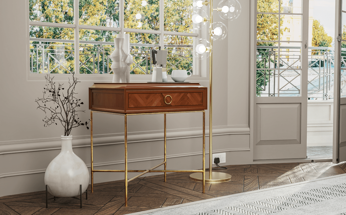 Adare Lamp Table - Cherry - Abbey Furniture - Home & Interiors