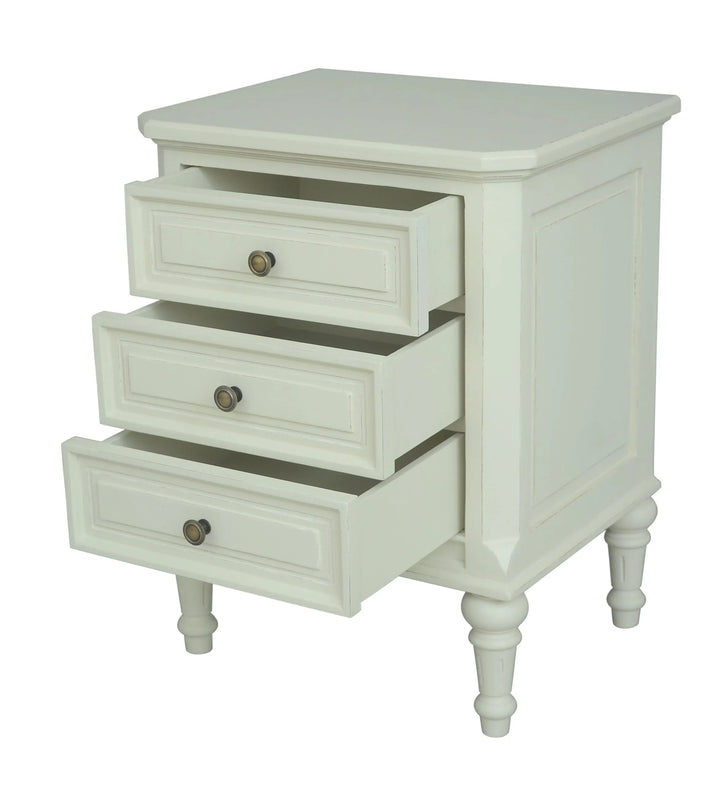 Annabelle 3 Drawer Bedside - Abbey Furniture - Home & Interiors