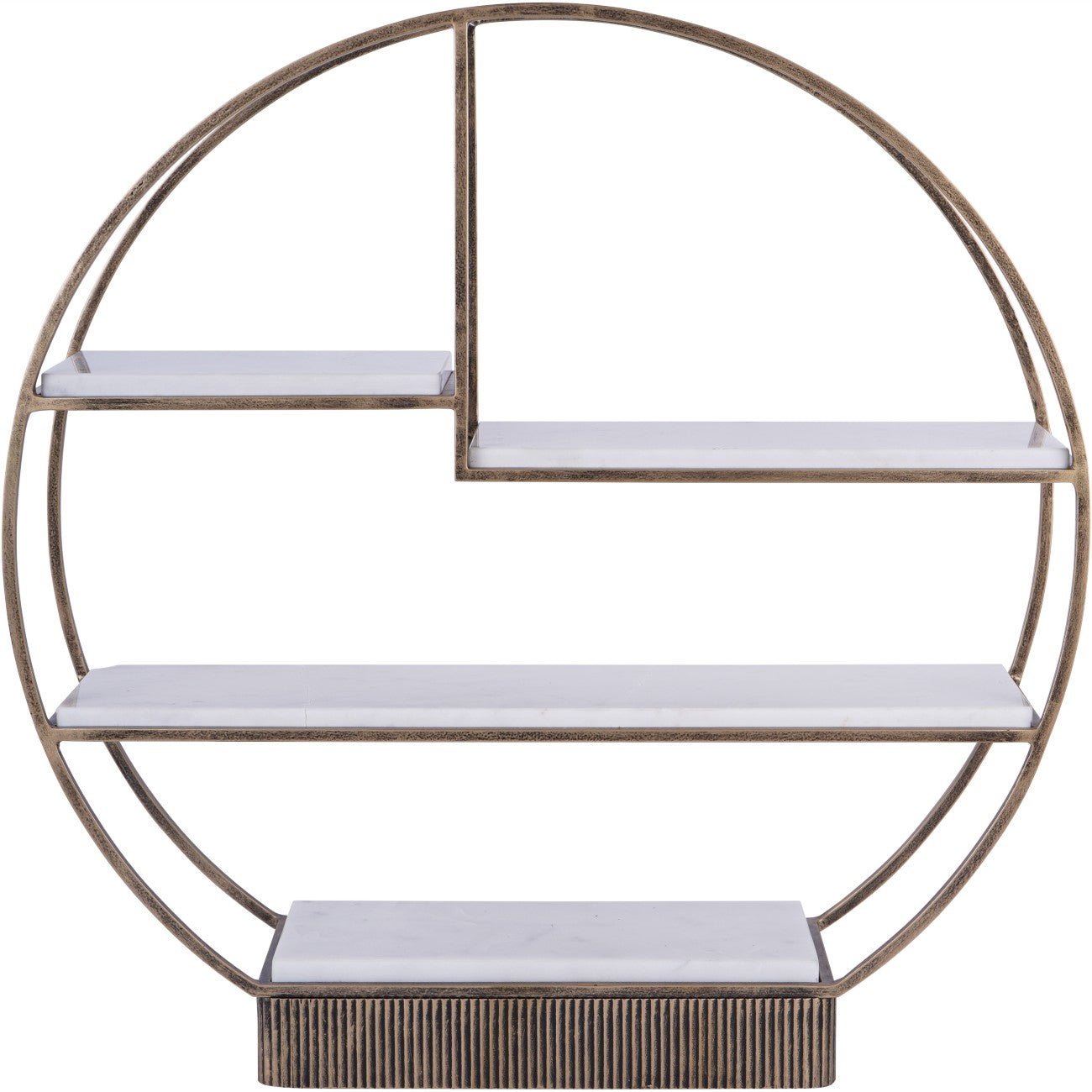 Belvedere Aged Gold Multi Tier Buffet Stand - Abbey Furniture - Home & Interiors