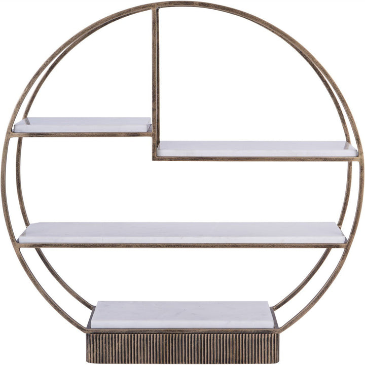 Belvedere Aged Gold Multi Tier Buffet Stand - Abbey Furniture - Home & Interiors