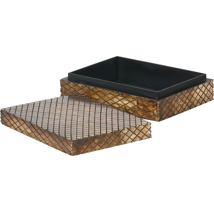 Carved Natual Finish Large Box - Abbey Furniture - Home & Interiors