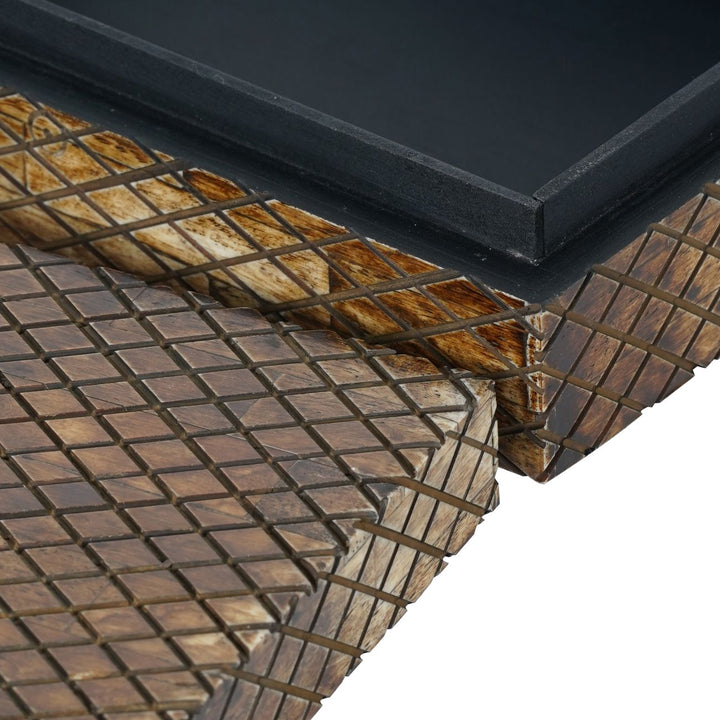 Carved Natual Finish Large Box - Abbey Furniture - Home & Interiors