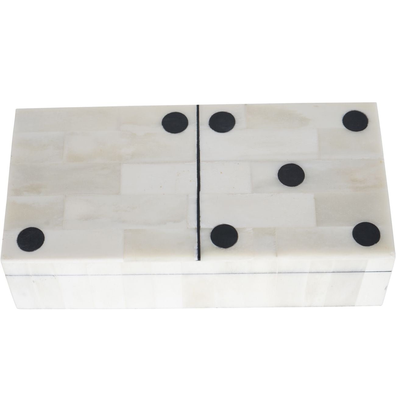 Chollerford Bone Inlay Dominoes Box - Abbey Furniture - Home & Interiors