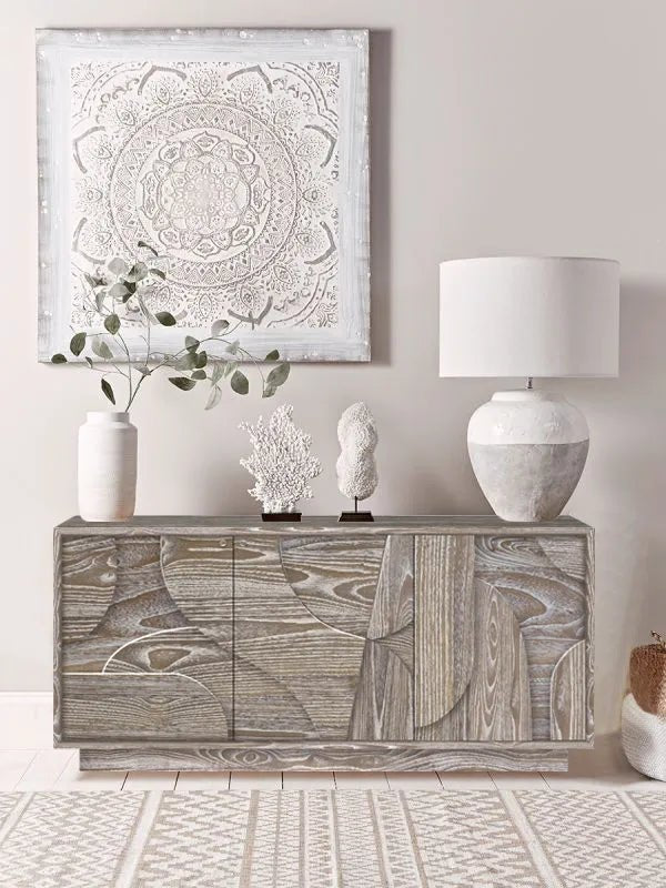 DAKOTA 3 Door Sideboard - All Wood - Abbey Furniture - Home & Interiors