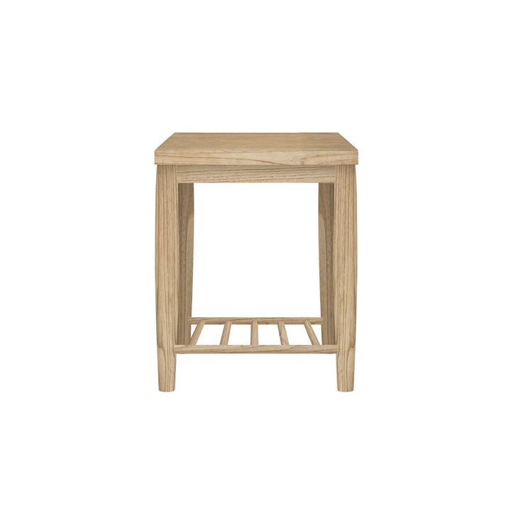 DAKOTA End Table with Shelf - OAK - Abbey Furniture - Home & Interiors