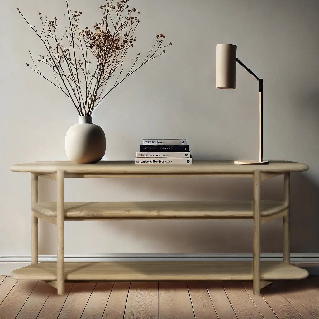 Deco Console Table w/2 Shelves - Abbey Furniture - Home & Interiors