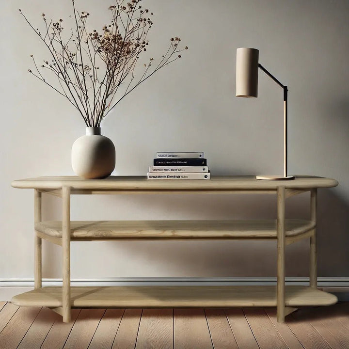 Deco Console Table w/2 Shelves - Abbey Furniture - Home & Interiors