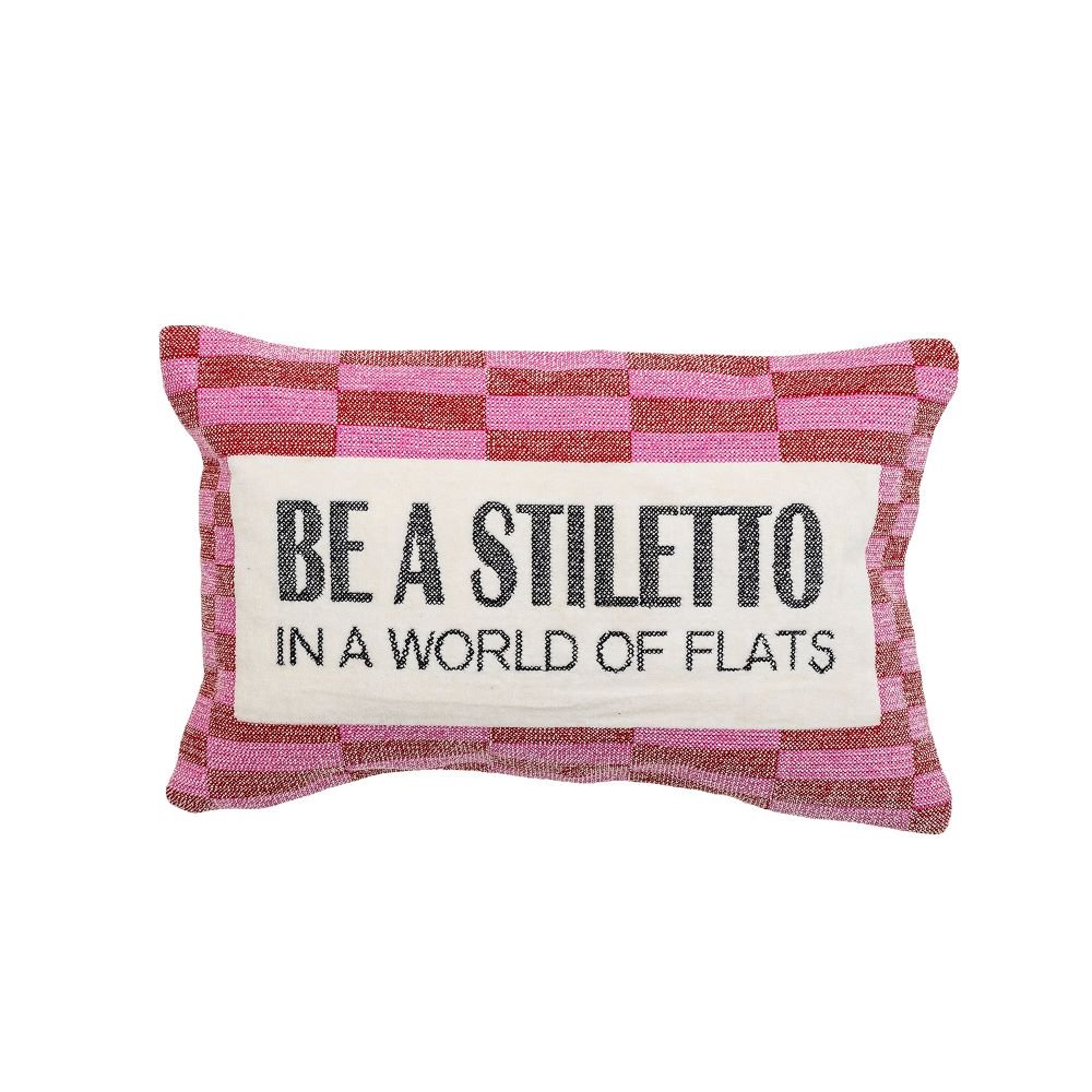 Elder Cushion Pink Cotton - Abbey Furniture - Home & Interiors