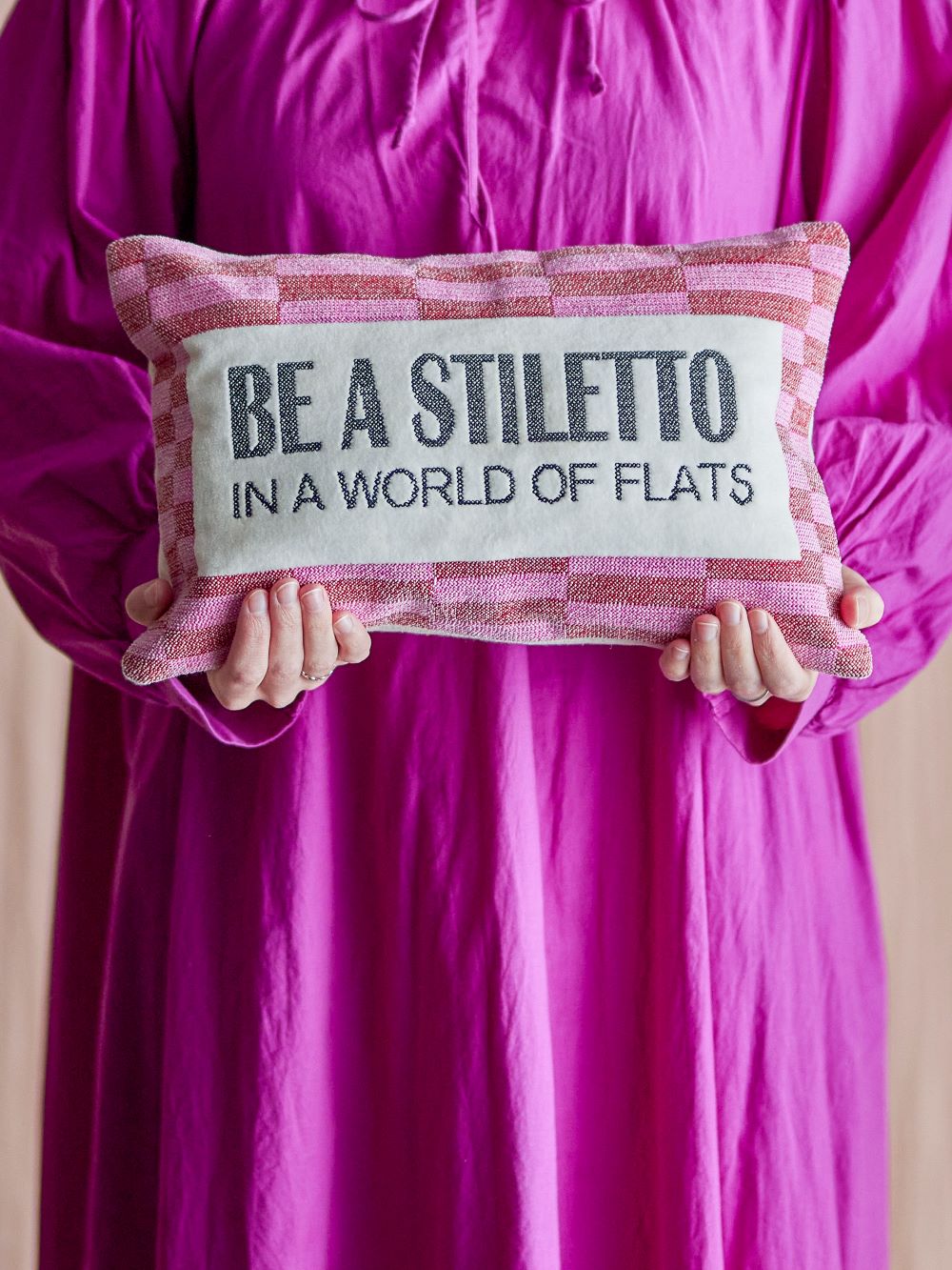 Elder Cushion Pink Cotton - Abbey Furniture - Home & Interiors