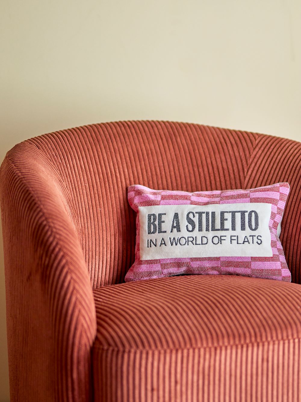 Elder Cushion Pink Cotton - Abbey Furniture - Home & Interiors