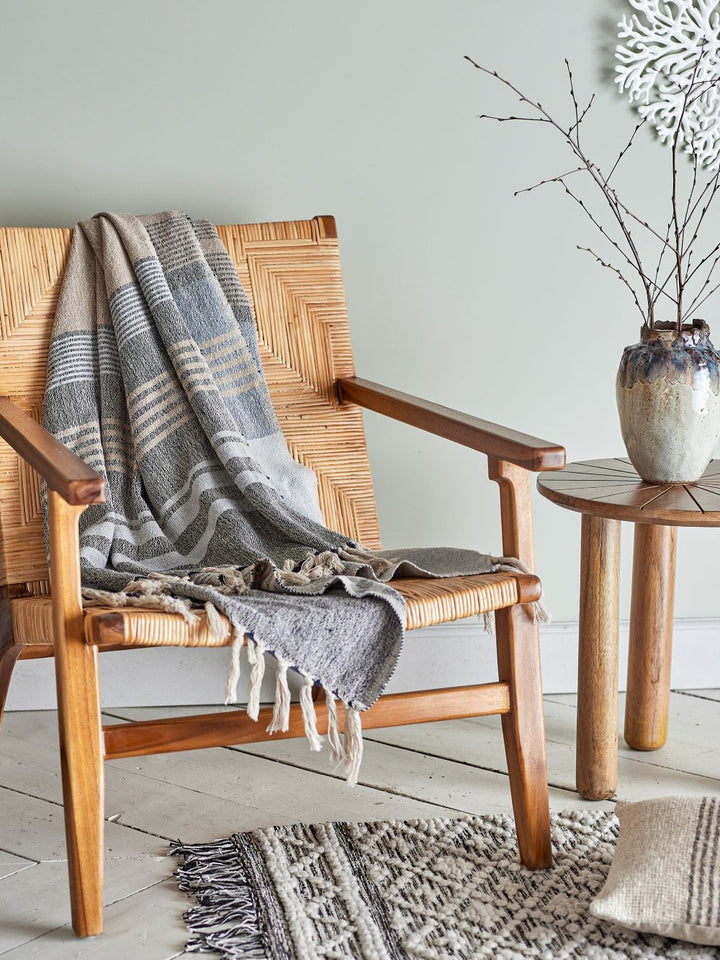 Ferrara Throw - Blue - Abbey Furniture - Home & Interiors