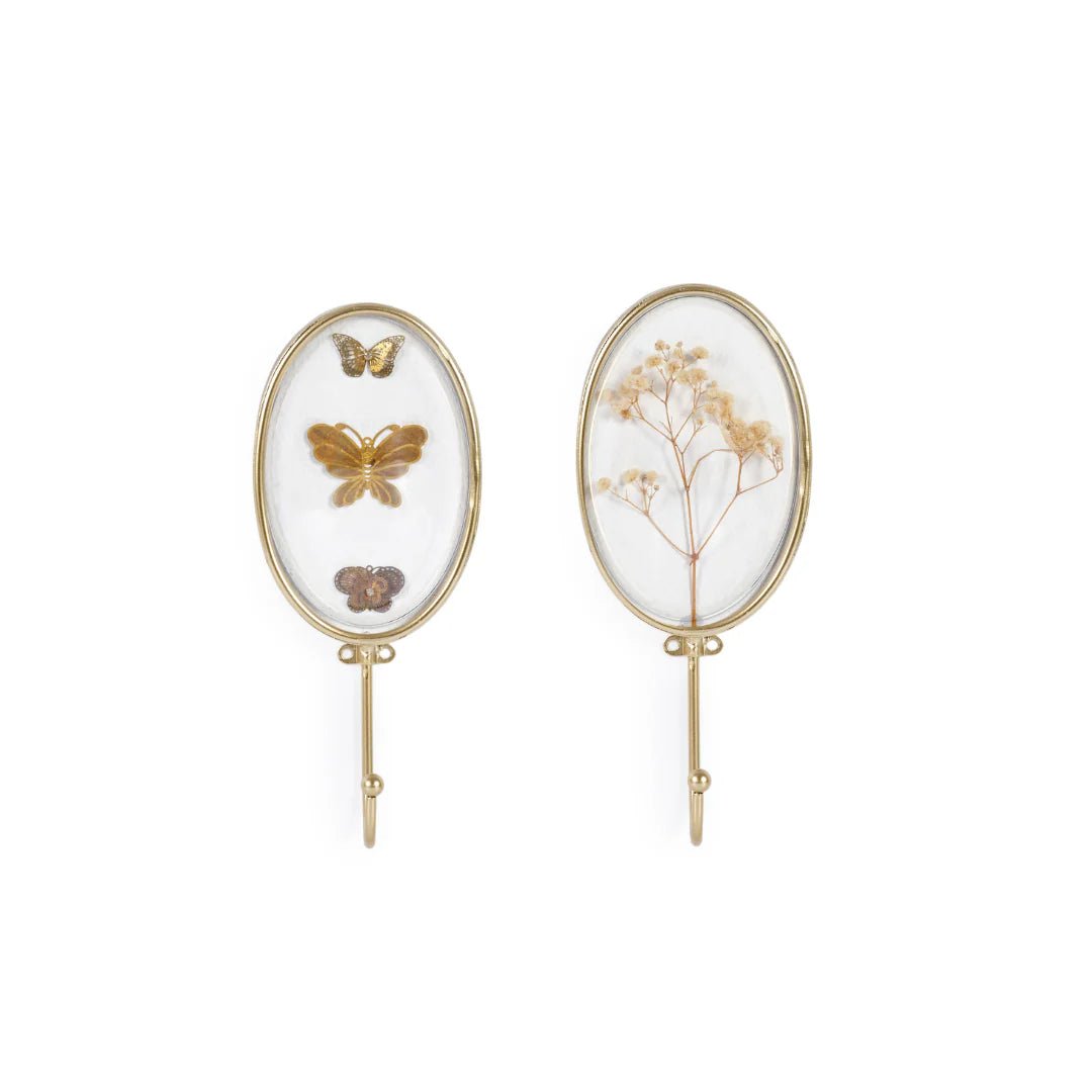 FLORAL BUTTERFLY WALL HANGING SET/2 - Abbey Furniture - Home & Interiors