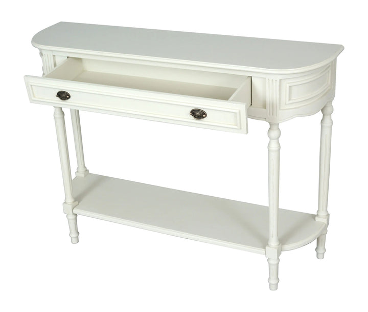Hermitage 1 Drawer Console Table w/Shelf - Abbey Furniture - Home & Interiors