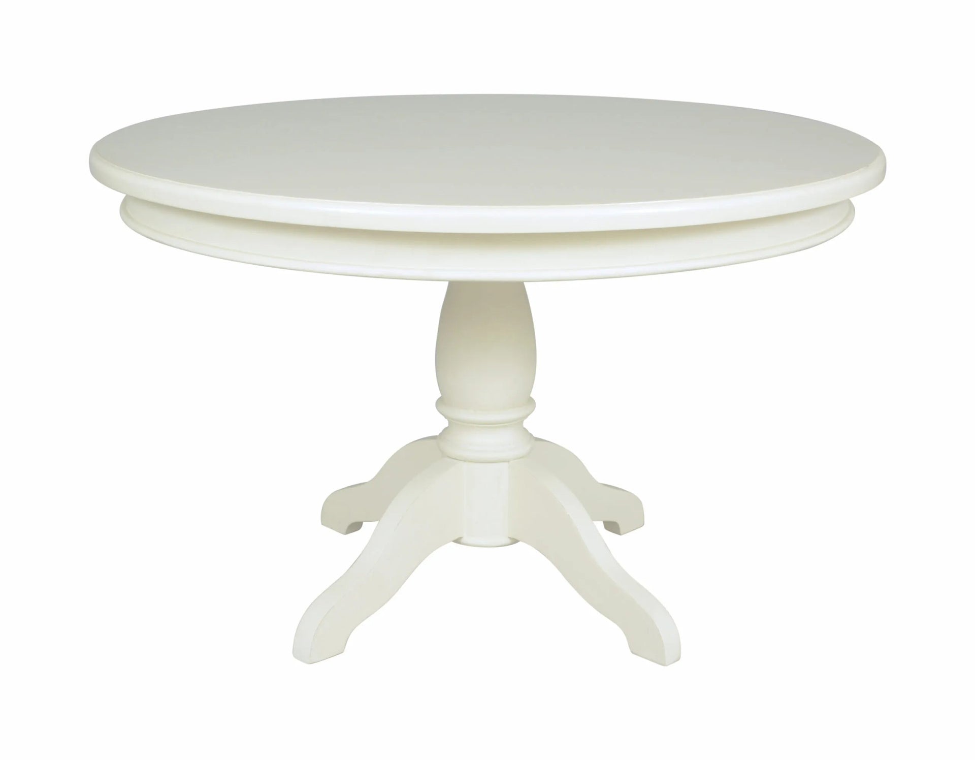 Hermitage Round Pedestal Dining Table - Lime White - Abbey Furniture - Home & Interiors