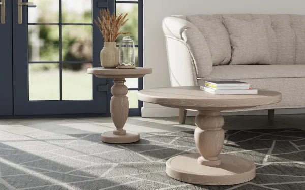 Holly Round Coffee Table - Oak Antique - Abbey Furniture - Home & Interiors