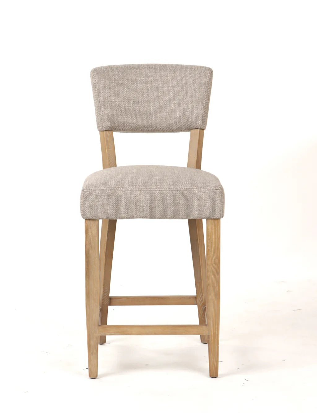 Holly Taupe Fabric Counter Stool - Abbey Furniture - Home & Interiors