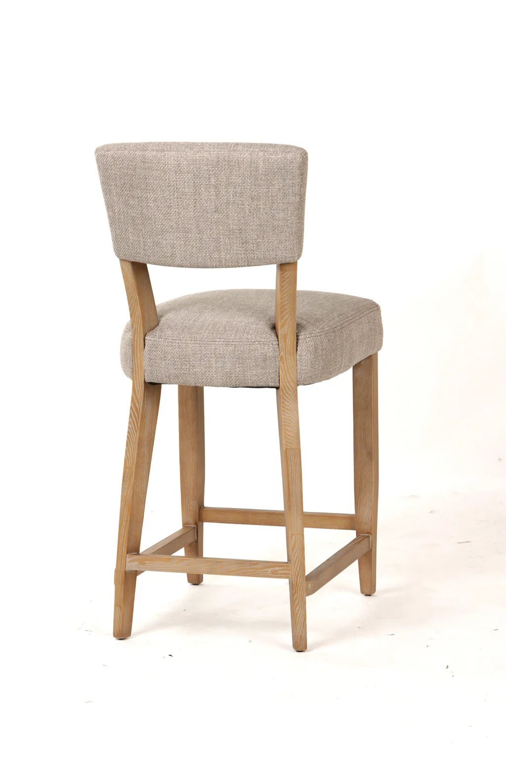 Holly Taupe Fabric Counter Stool - Abbey Furniture - Home & Interiors