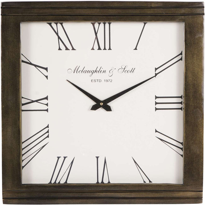 Hornchurch Antique Finish Wall Clock - Abbey Furniture - Home & Interiors