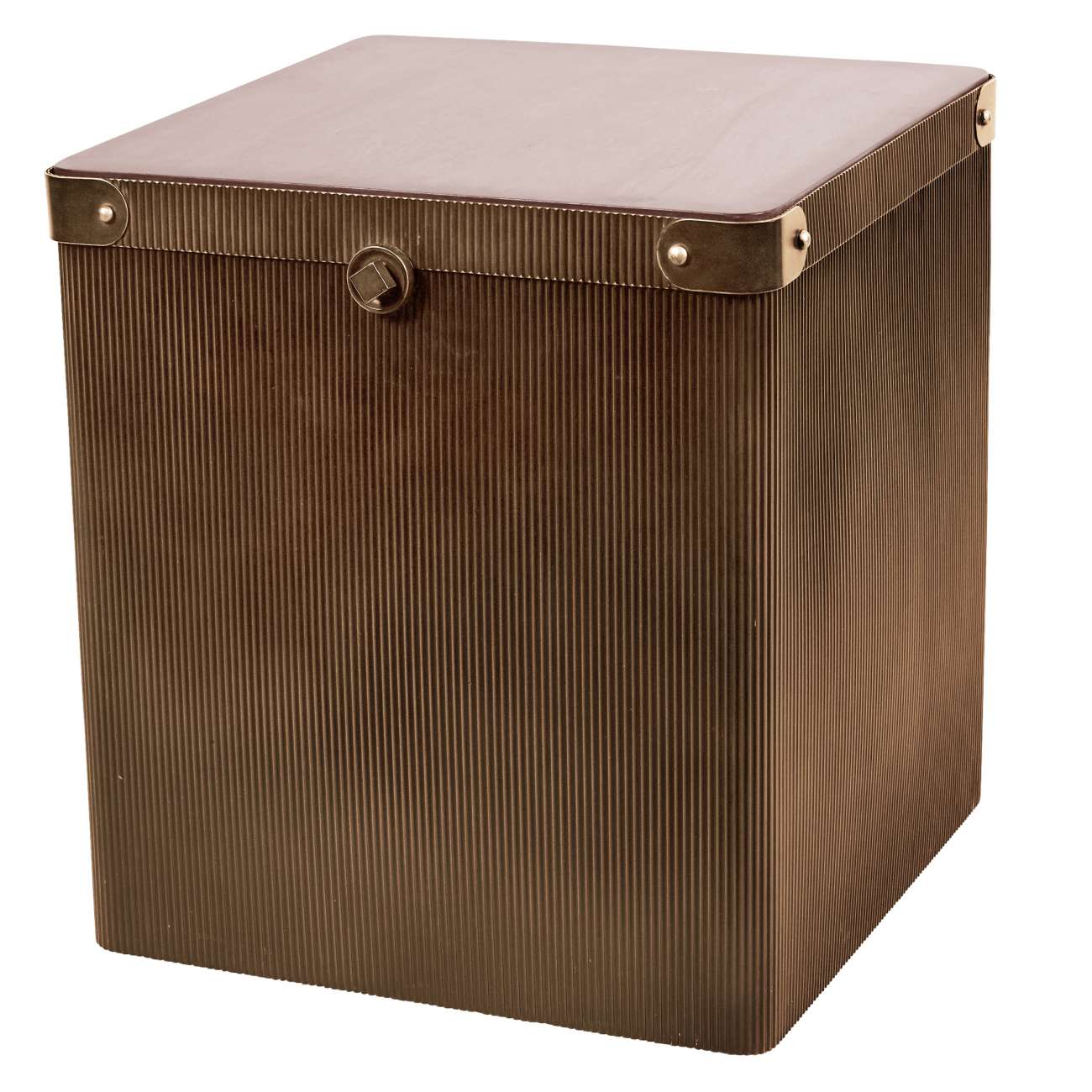 Hunter Corrugated Gold Coffee Trunk Small - Abbey Furniture - Home & Interiors