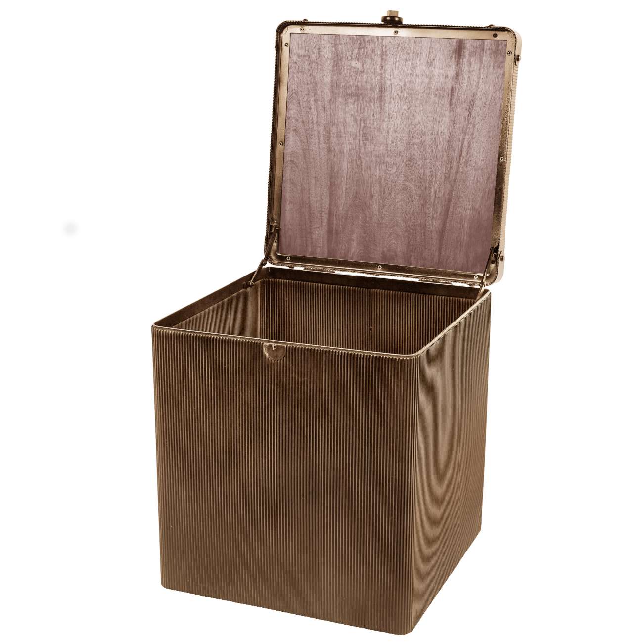 Hunter Corrugated Gold Coffee Trunk Small - Abbey Furniture - Home & Interiors