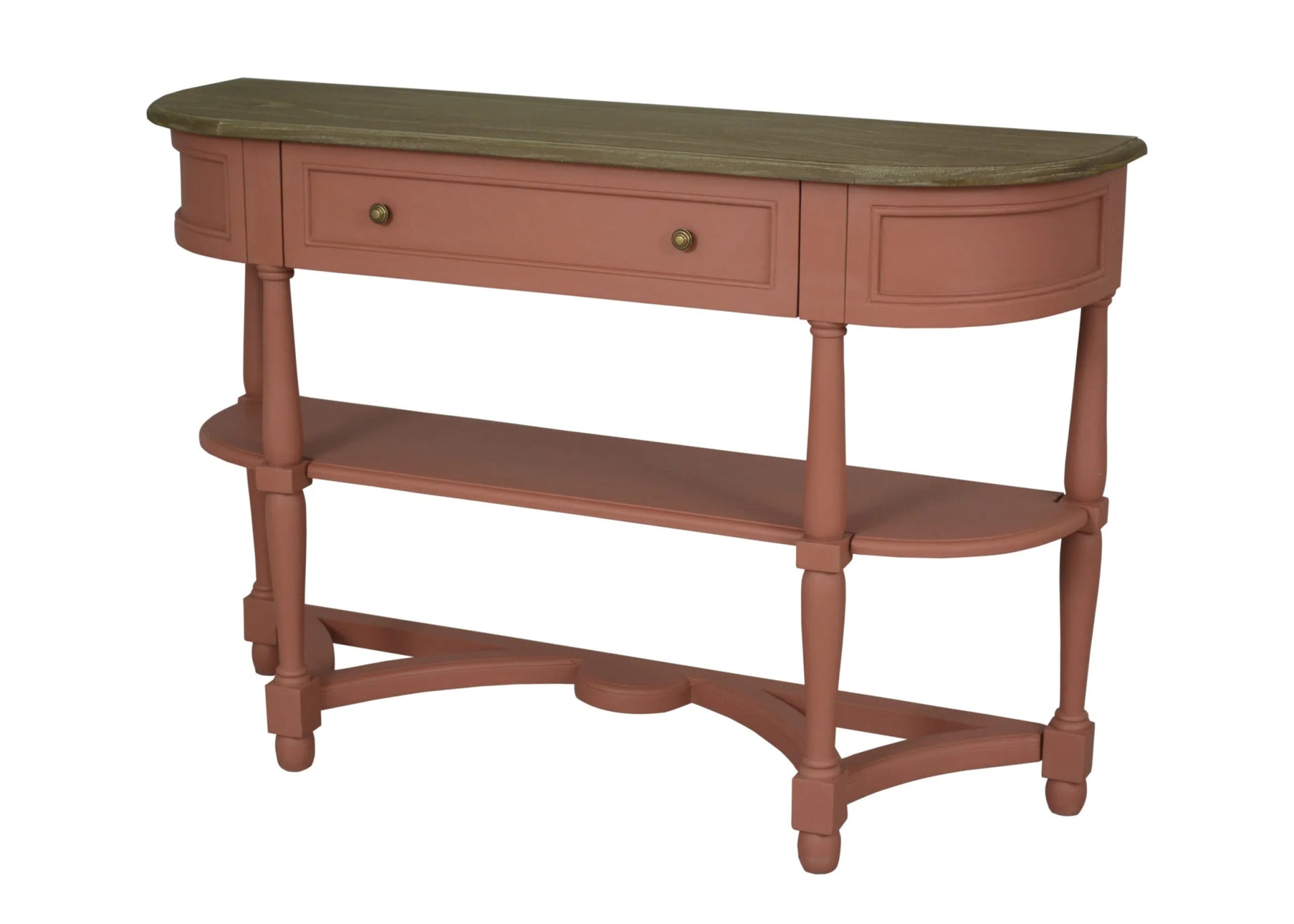 Jardin 1 Drawer Console Table w/2 Shelves Red - Abbey Furniture - Home & Interiors