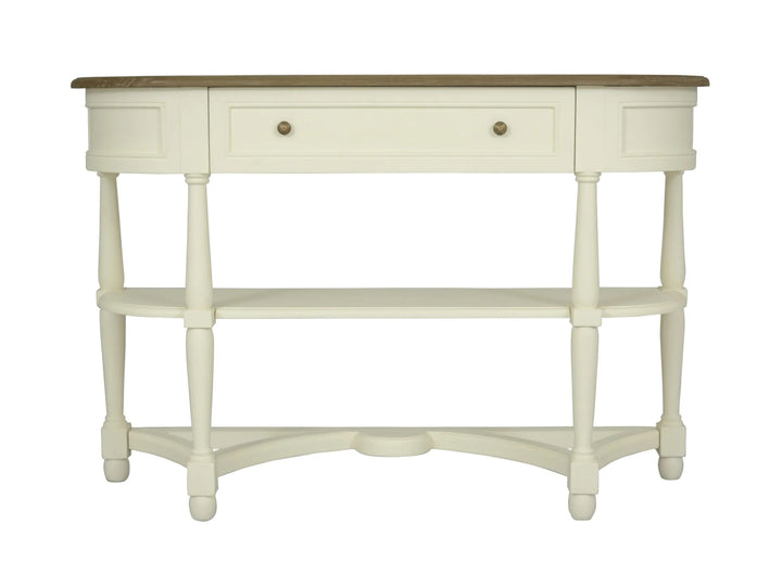 Jardin 1 Drawer Console Table w/2 Shelves White - Abbey Furniture - Home & Interiors