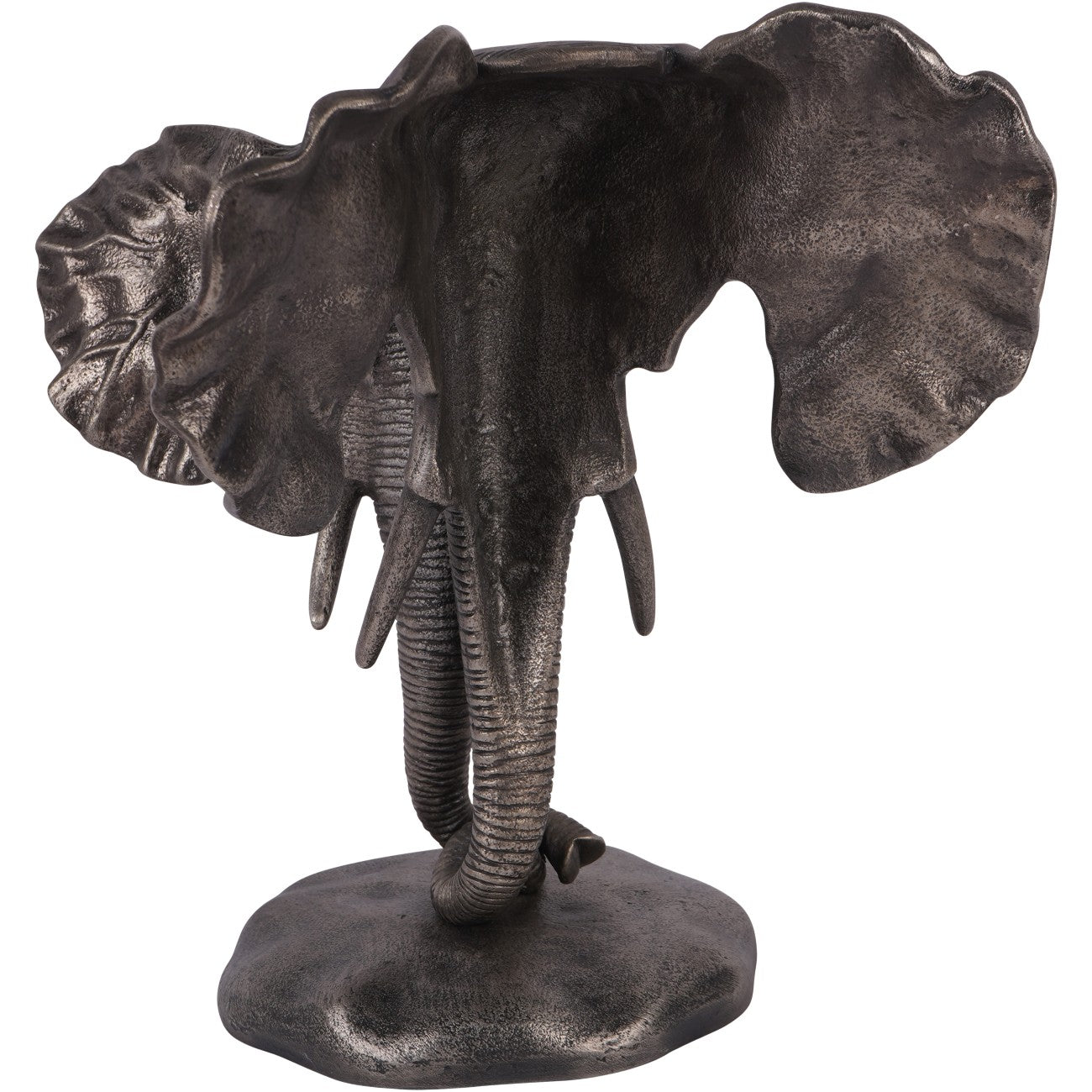 Kariba Cast Aluminium Nuzzling Elephant Sculpture - Abbey Furniture - Home & Interiors