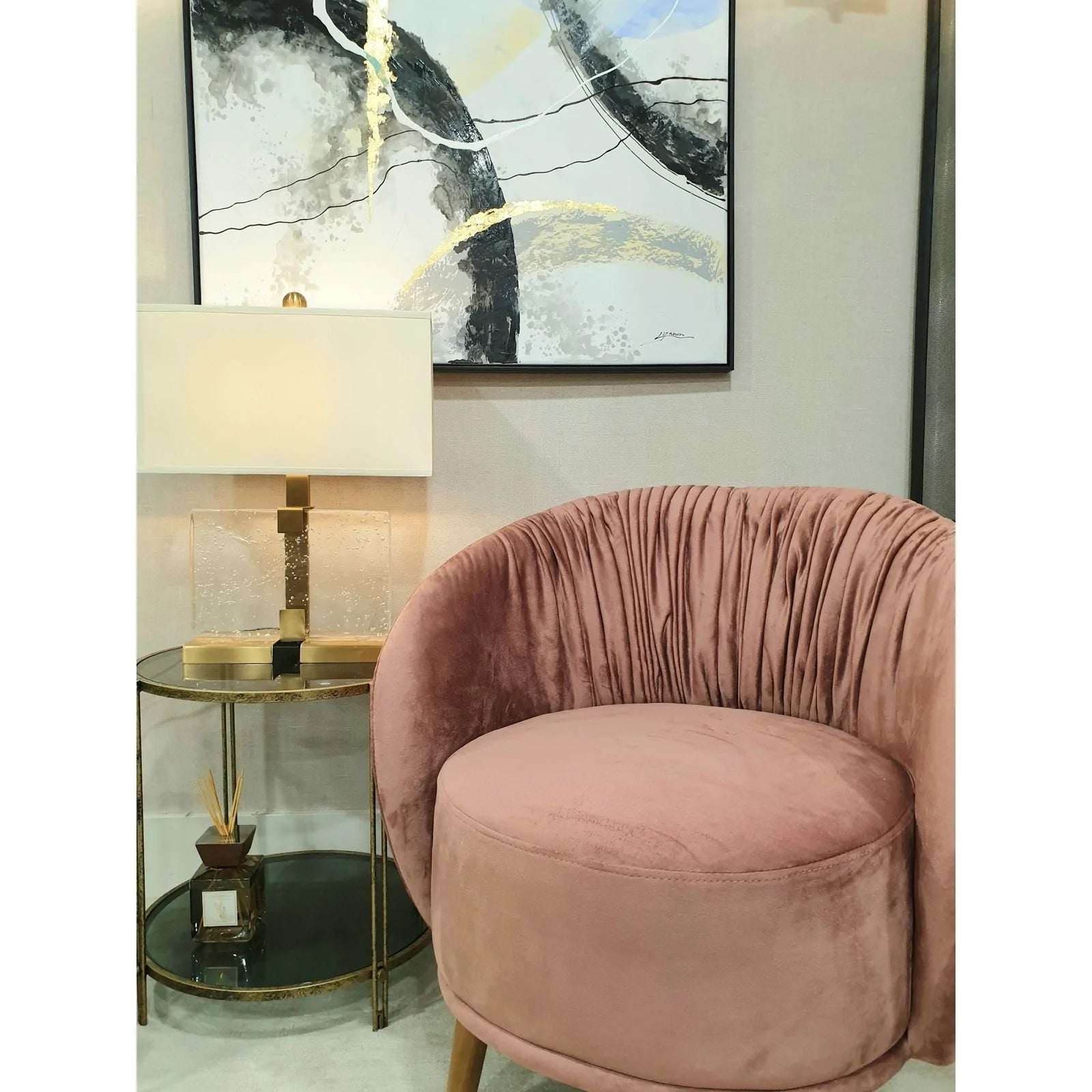 Kiona Pleated Armchair - Abbey Furniture - Home & Interiors