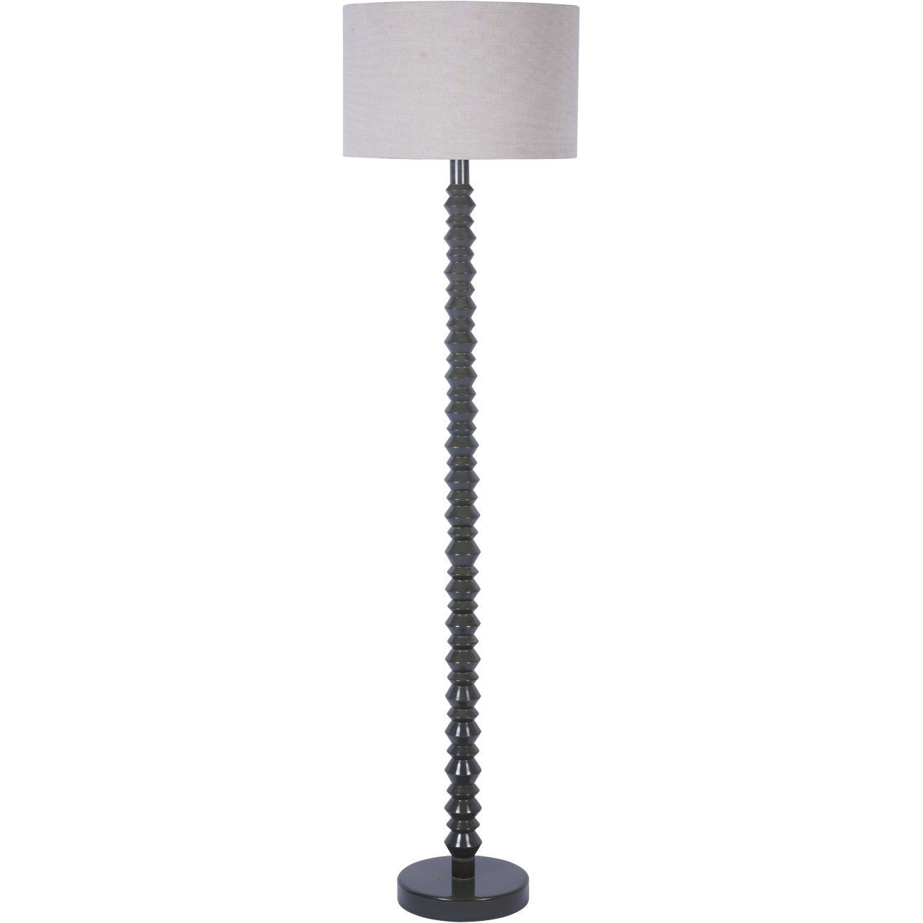 LACQUER FLOOR LAMP w/BASE OLIVE/16" SHADE - Abbey Furniture - Home & Interiors