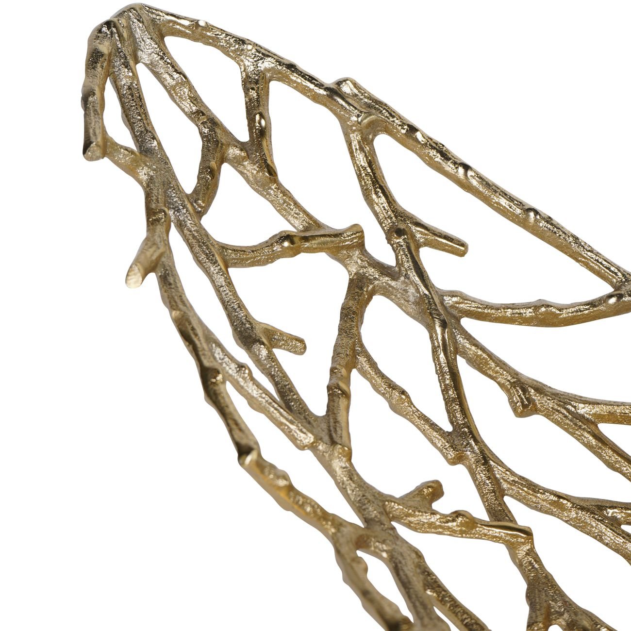 Large Gold Twig Oval Bowl - Abbey Furniture - Home & Interiors