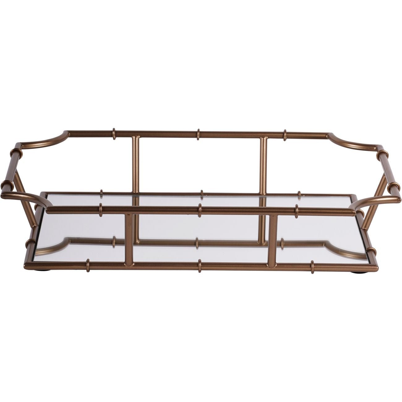 Laura Ashley Antique Brass Bamboo Finish Tray - Abbey Furniture - Home & Interiors