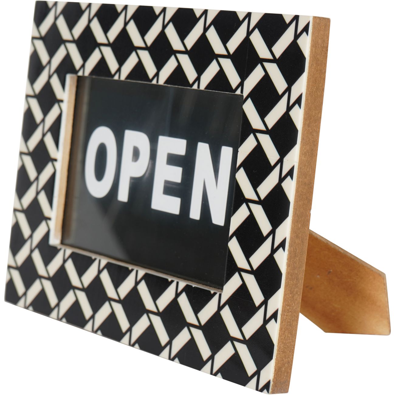 Lorna Photoframe in Black & White 10x15cm - Abbey Furniture - Home & Interiors