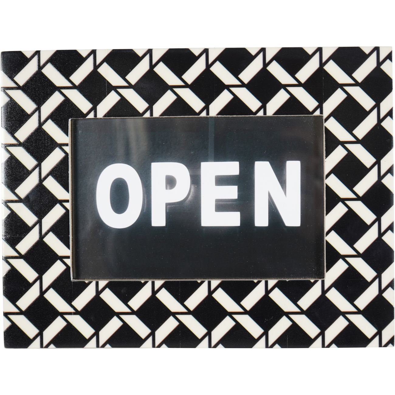 Lorna Photoframe in Black & White 10x15cm - Abbey Furniture - Home & Interiors