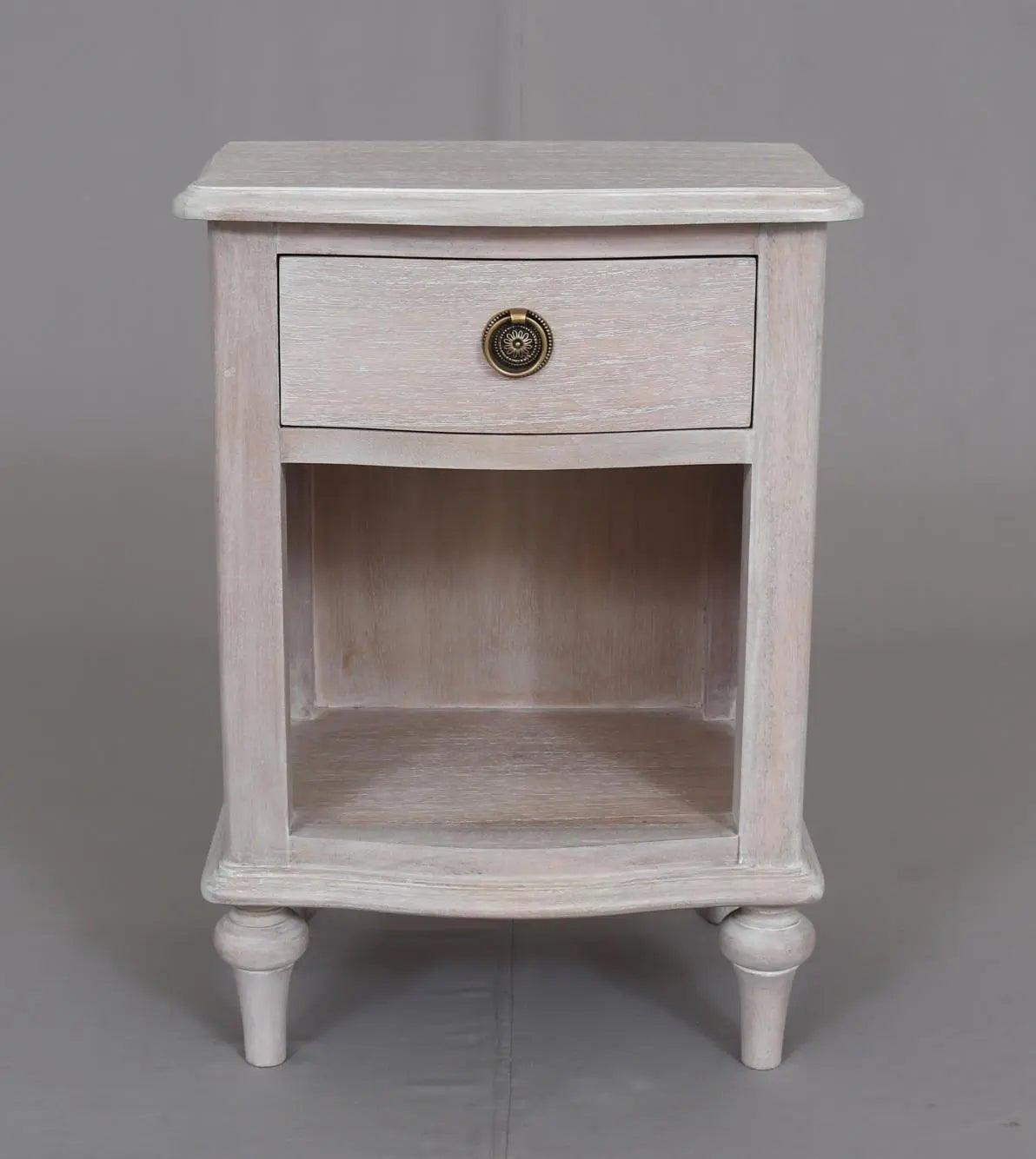 Luna 1 Drawer Bedside White Wash - Abbey Furniture - Home & Interiors